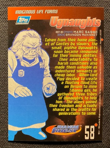Star Wars Finest 1996 Topps Chromium Trading Cards + Refractor & Chase - Singles - Picture 117 of 358