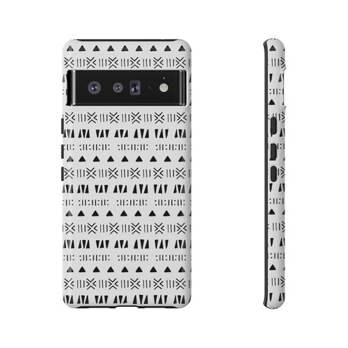 Black and White Southwestern Aztec Pattern Google Pixel Tough Cases - 第 54/131 張圖片