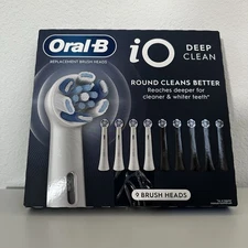Oral-B iO Deep Clean Replacement Toothbrush Head, 9-count