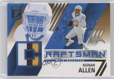 2021 Panini Donruss Elite Craftsman Jerseys Prime 97/99 Keenan Allen #CJ11 5m1