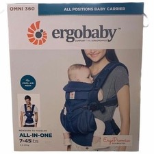 New Ergobaby Omni 360 Baby Carrier Midnight Blue Open Box NEW
