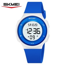 SKMEI Women's LED Digital Sport Watch Silicone Band Waterproof for Boy Girls