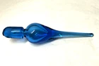 Mid Century Modern Rainbow? Glass Blue Stopper for Decanter.  Blenko Era🐝