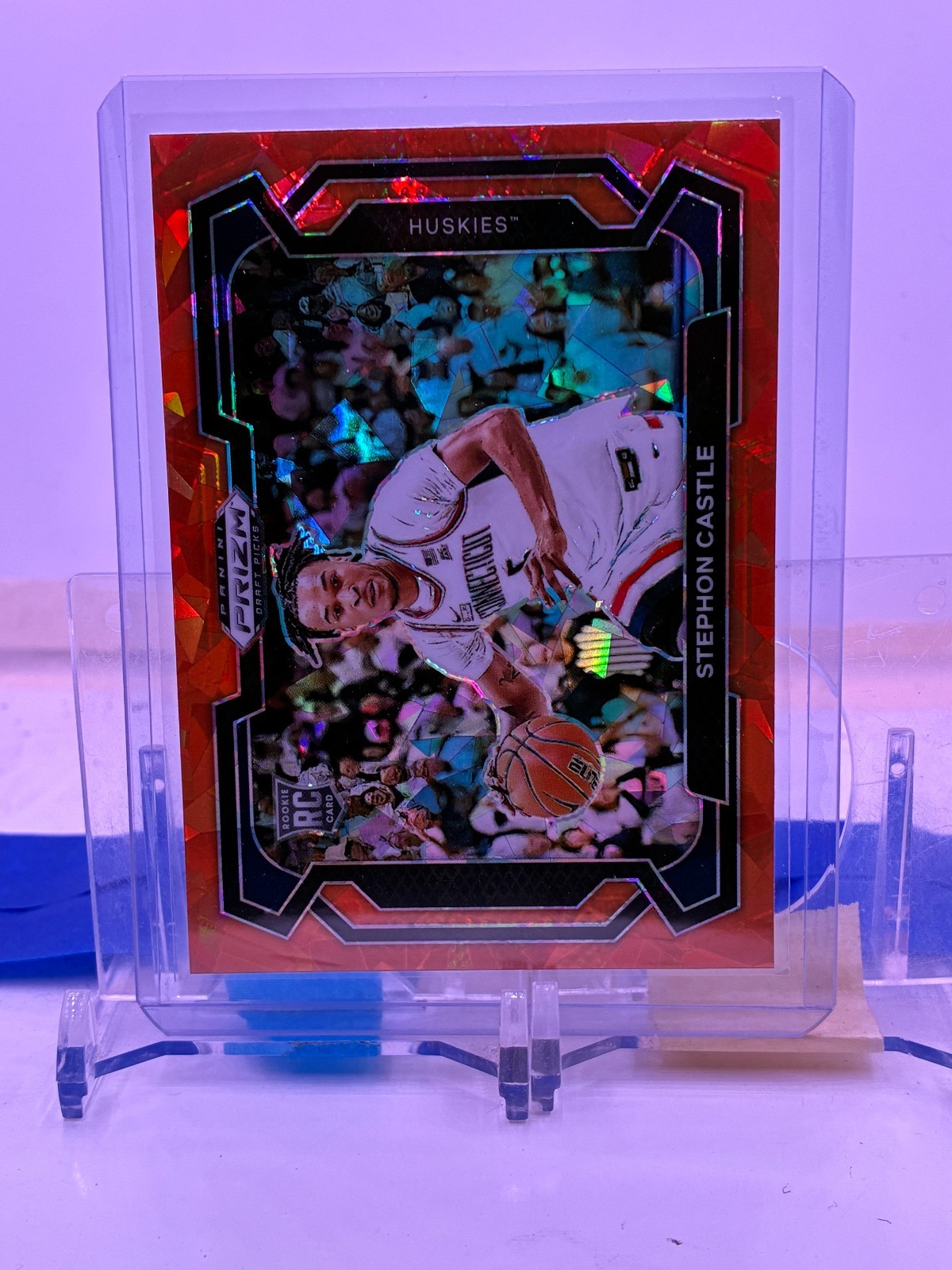 2024 Panini Prizm Draft Rookie Variation Orange Ice Prizm #17 Stephon Castle