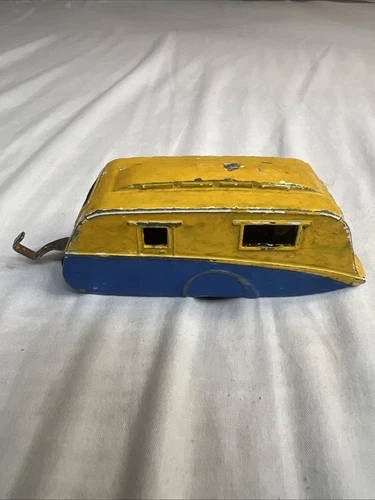 VTG DINKY TOYS MECCANO #190 CARAVAN MADE IN ENGLAND YELLOW