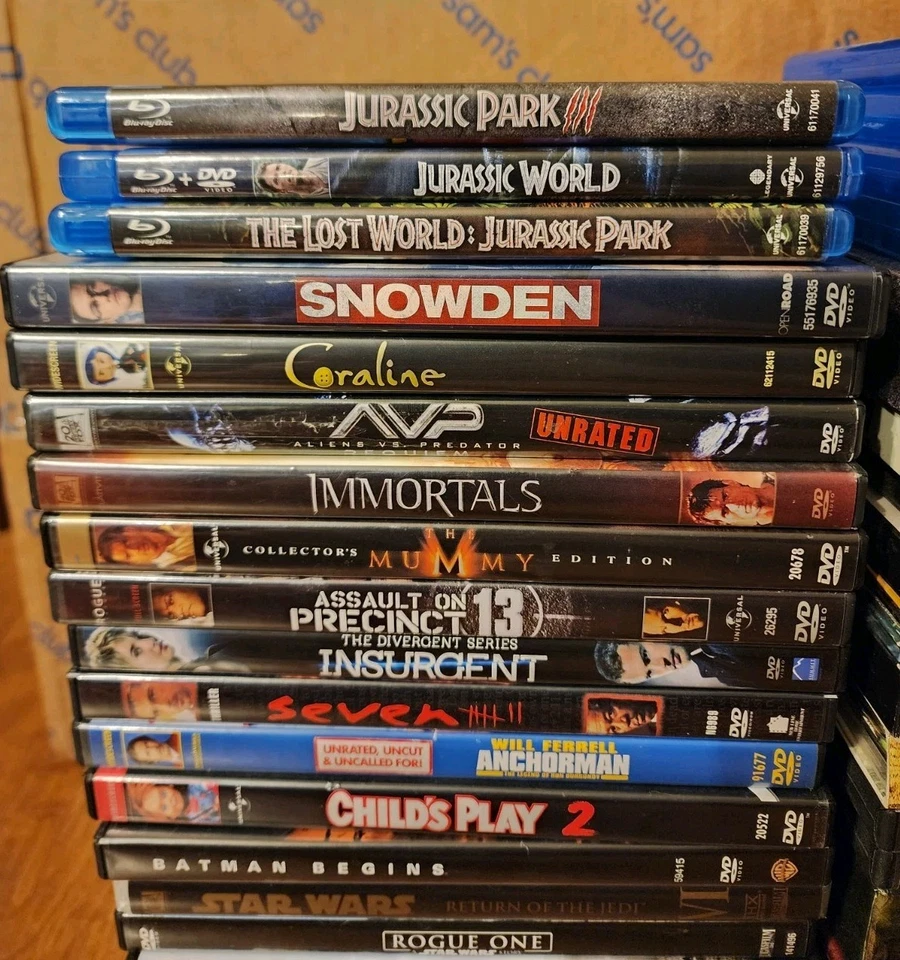 Blu-Ray / DVD Lot Movies Star Wars Lord Of The Rings Harry Potter Jurassic Park - Image 3 of 4