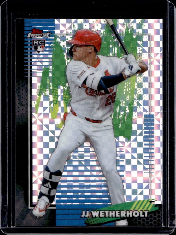 2026 Topps Finest JJ Wetherholt RC X-Fractor Rookie #15 Cardinals