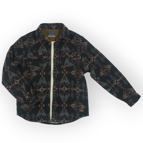 XXL Jachs Wolle Sherpa Jacke JacShirt Hausarbeit Scheune Arbeit Azteken Taschen kostenloser Versand NEU - Bild 1 von 21