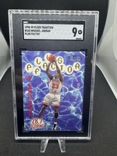 1998-99 Fleer Tradition Michael Jordan #142 Plus Factor SGC 9 Chicago Bulls