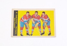 1960-61 Parkhurst Claude Provost / Jean Pronovost / Goyette #58 Canadiens Nm