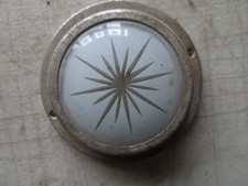LENTE E CERCHIO VETRO LUCE INTERNI AUTO D'EPOCA DIA 3 1/4 POLLICI