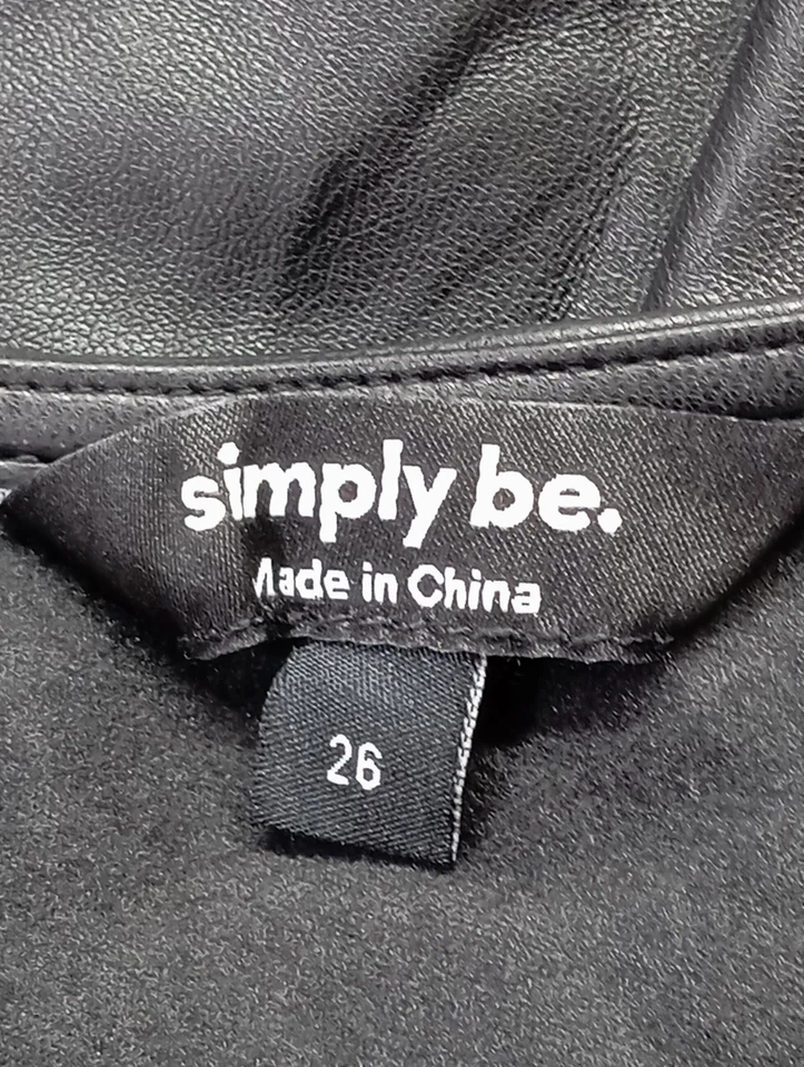 SIMPLY BE Vestido effecto piel Mujeres Vestido Talla EU 54 negro - Imagen 4 de 4