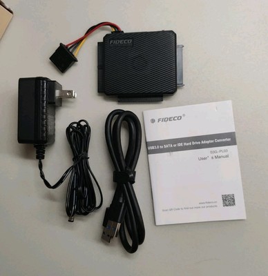 FIDECO USB3.0 to SATA or IDE Hard Drive Adapter Converter Model S3G-PL03