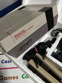 CONSOLE NINTENDO NES CONTROL DECK MATTEL RARO IN SCATOLA PRIMA VERSIONE 