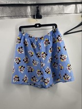 Disney Womens Multicolor Mickey Mouse Print Elastic Waist Casual Shorts Size 2X