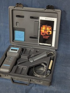 VINTAGE BACHARACH ELECTRONIC GAS ANALYZER MONOXOR II PPM CARBON MONOXIDE TESTER
