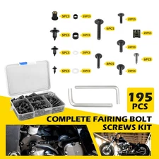 Set Of Motorcycle Complete Fairing Bolt Kit Body Screw Set Replace Accessories A