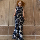 1963 Mattel Midge Doll Red Hair Smiling Teeth Lashes Leopard Print Outfit