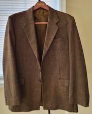 Tweed Blazer Mens Wool Coat