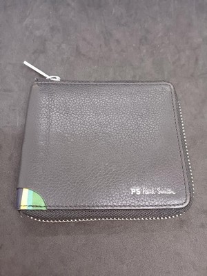 Paul Smith Round Zipper Fold Wallet M2a-6144-apsstr Gebraucht