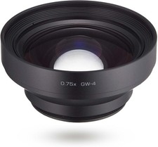 Ricoh 0.75x Wide Conversion Lens GW-4 21mm Black for Ricoh GR III Camera