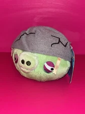 Angry Birds Plush 5" NO SOUND Corporal Green Pig Cracked Helmet Bad Piggies 2011