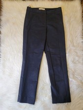 Tory Burch Navy Blue Tapered Ankle Pocketed Office Career Dress Pants Sz 0 (28)