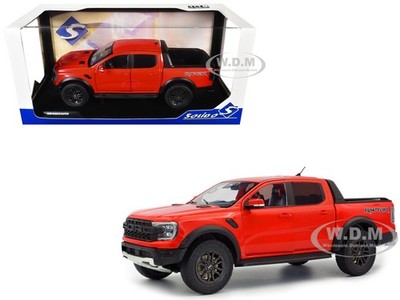 2024 FORD RANGER RAPTOR PICKUP ORANGE RED 1/18 DIECAST MODEL BY SOLIDO S1813901