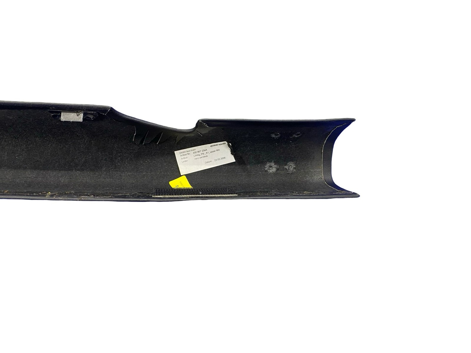2004 - 2009 Lamborghini Gallardo Front Right Interior A Pillar Trim Cover Panel