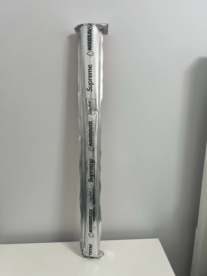 Бейсбольная бита Supreme Rawlings из хромированного клена дерева красная совершенно новая готова к отправке - Изображение 2 из 4