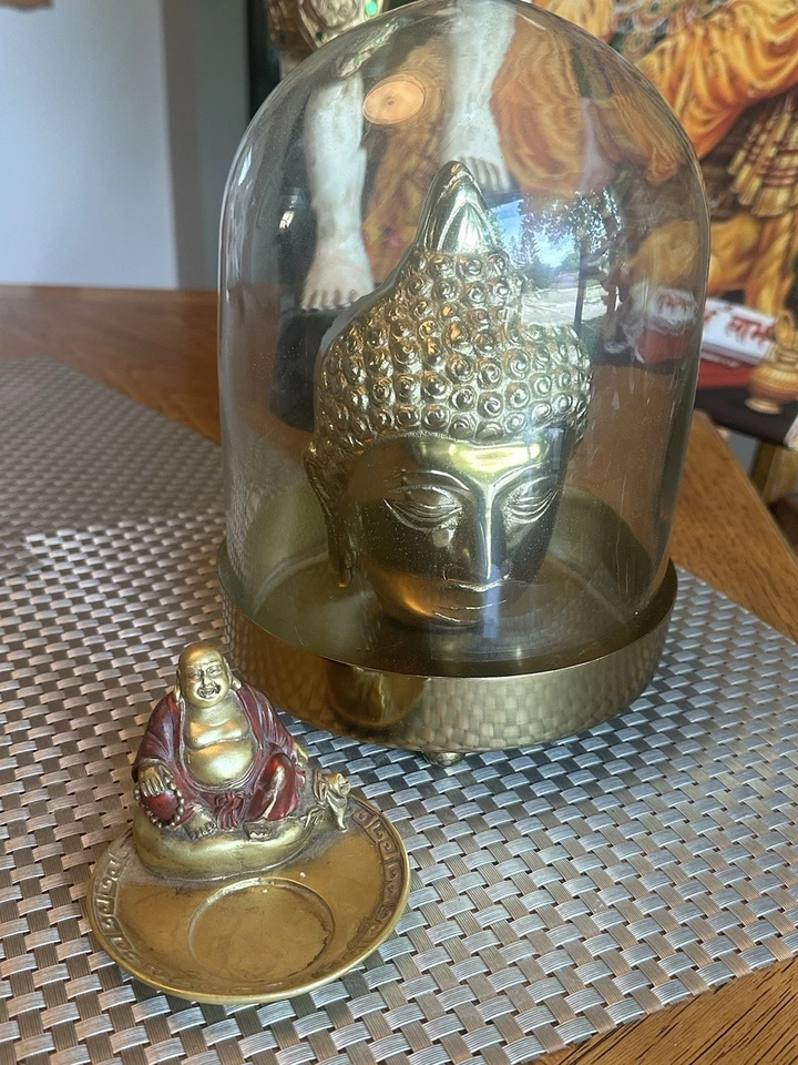 Lote de Buda Feng Shui Señor Ganesha - Buda Riendo - Cabeza de Buda Dorado - Bailarín Tailandés Foto 4 de 4