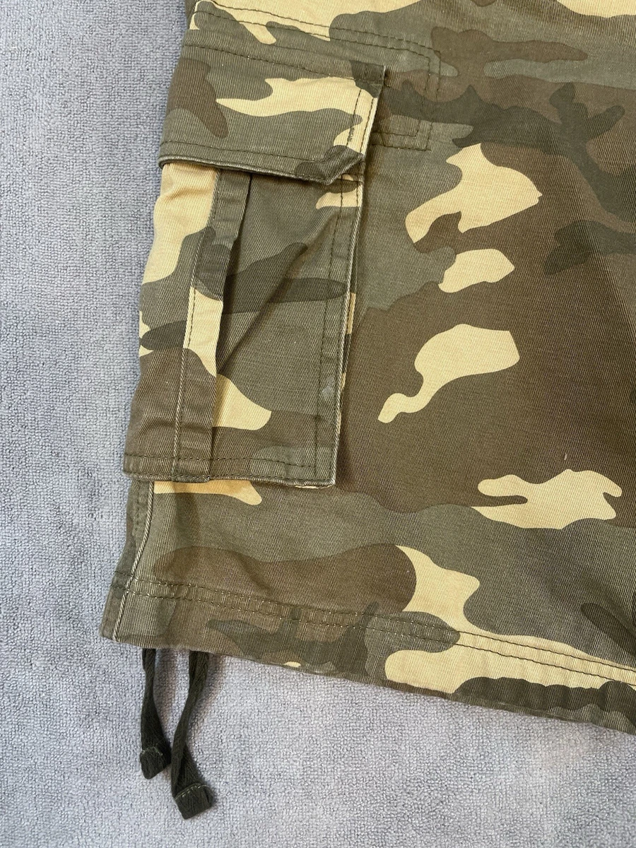 Pantalones Cortos Carga Hombre Ejército de Estados Unidos Algodón Bosque Camuflaje 36"