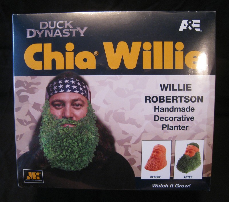 Duck Dynasty Chia Pet Willie 2014 Authentic Original Handmade Decorative Planter