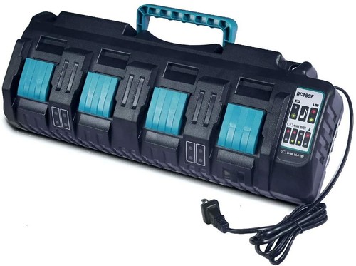 DC18SF 4Port Charger Lithium Battery Charger W/USB Fireproof Material for Makita - Picture 13 of 13