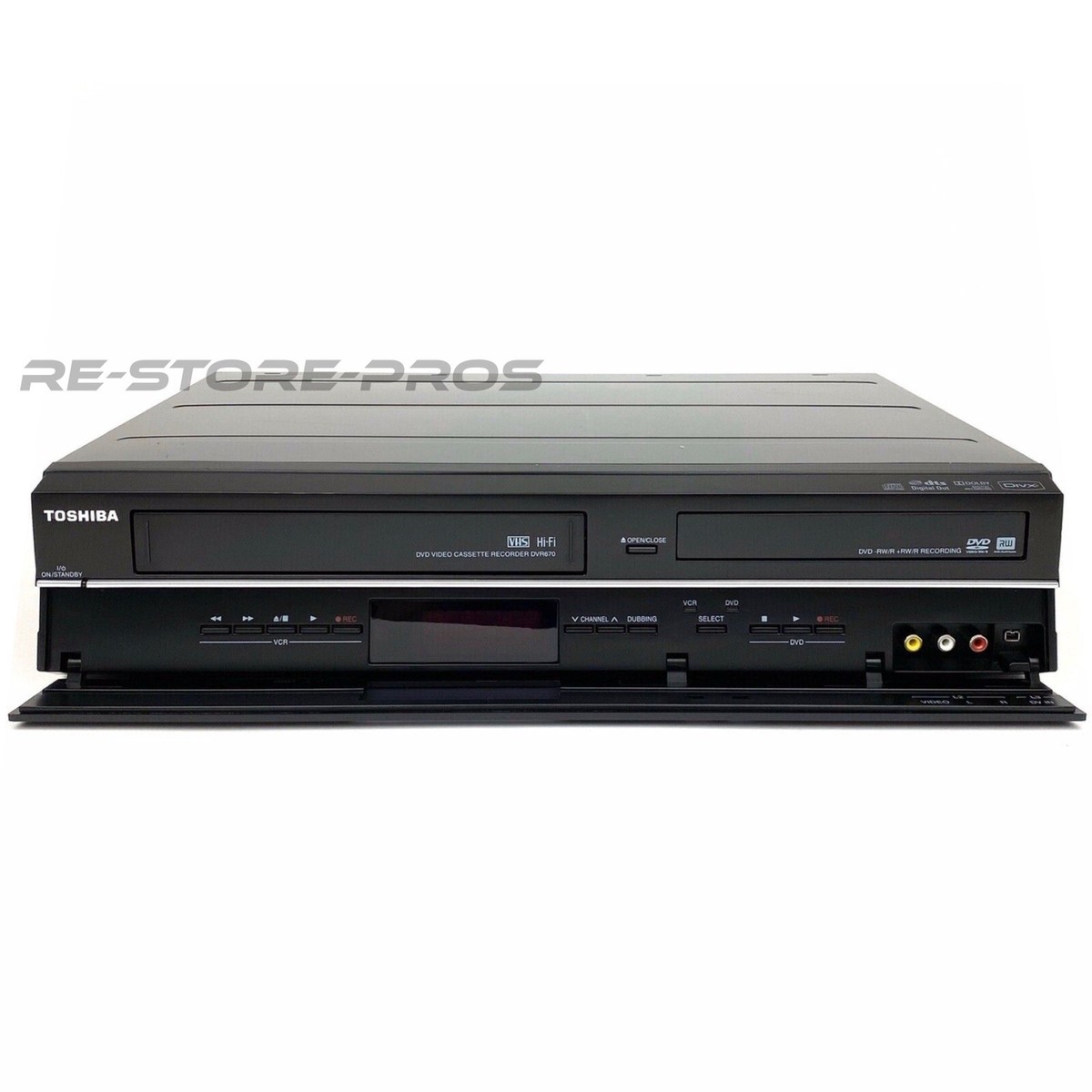 Toshiba DVR670KU DVD/VHS Recorder with Built in Tuner for sale