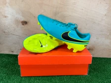 Nike Tiempo Mystic V FG 819236-307 US9.5 UK8.5 Blue boots Cleats mens Football/S