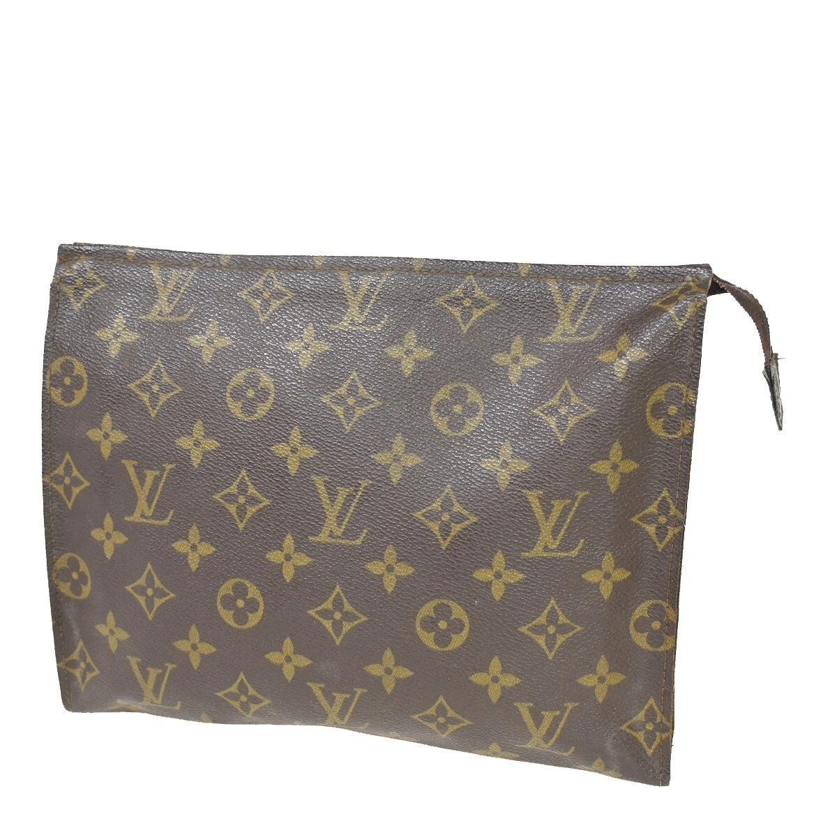 LOUIS VUITTON Poche Toilette 26 Clutch Pouch Bag Monogram Leather