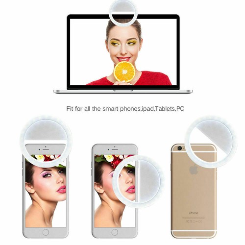 Portable Selfie LED Light Ring Fill Camera Flash For Mobile Phone Universal iPad - 第 9/12 張圖片