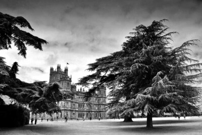 Highclere Castle TV-Drama Downton Abbey Hampshire UK Fotografie Bilddruck