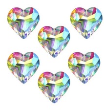 6pcs 50mm Crystal Heart Prism Suncatcher Window Sun Catchers Crystals Hanging...