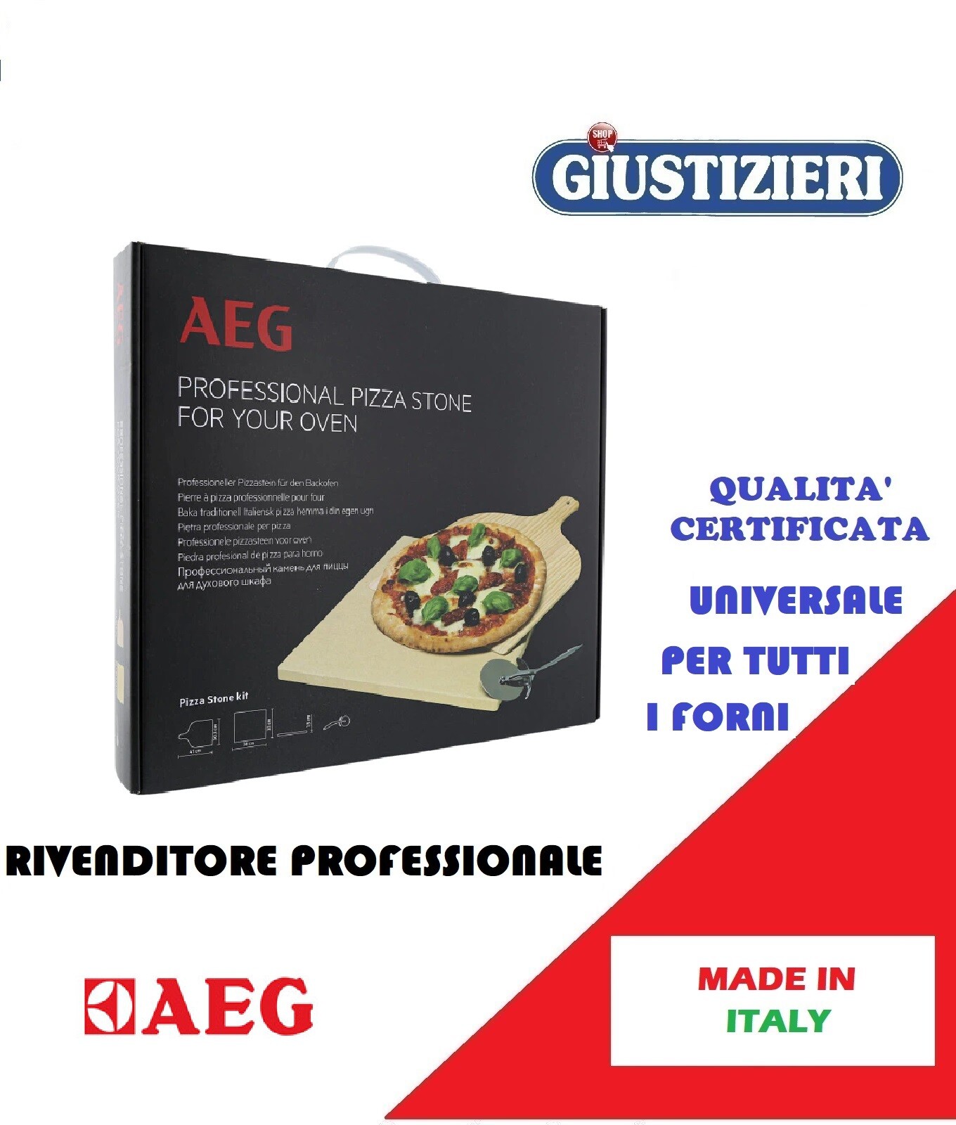 AEG PIETRA REFRATTARIA PIZZA STONE PROFESSIONAL ELECTROLUX ORIGINALE