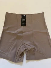 Hey Girl Tummy Tuck Shape Wear Boyshorts Briefs Beige Size Medium