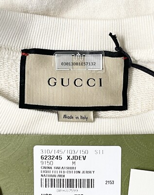 Gucci New With Tags Gucci Prodige D'Amour Off-White Logo
