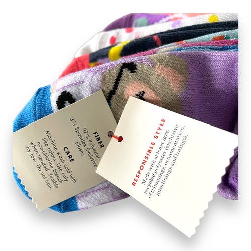 Girls 7 pairs Super Soft No Show Socks Cat & Jack Small 5 1/2 to 8 1/2 Shoe Size - Picture 9 of 11