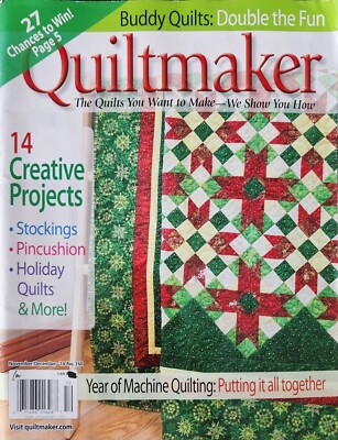 Quiltmaker Magazine Patterns Applique Projects November December 2014 no 160