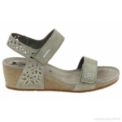 Mephisto Women's Marie Sparkling Sandal Gray Suede Size US 12