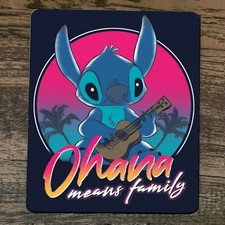 Mouse Pad Ohana Means Family Stitch Lilo