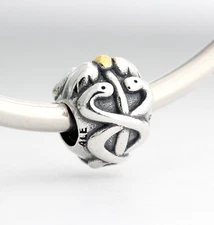 Authentic Pandora Life Saver with 14 K Doctor Nurse Medic Charm 791042