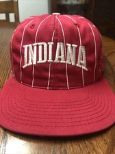 Indiana Hoosiers University Hat One Fit Top Of The World SnapBack Candy Cane Red