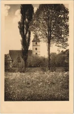 Old postcard postcard Rothenburg church in Detwang GERMANY (1074715)